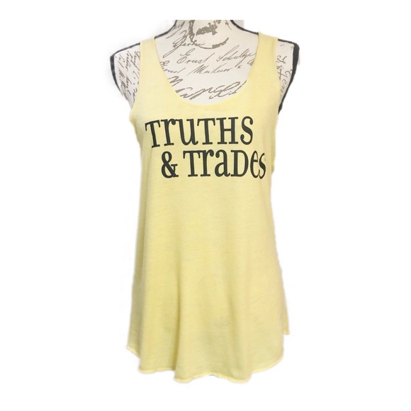 Alternative Tops - Alternative Earth Yellow Tank Top Sleeveless ECO
